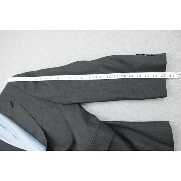 Charles Tyrwhitt Blazer Mens 44R Gray 100% Wool Classic Fit 2 Buttons - Picture 8 of 10